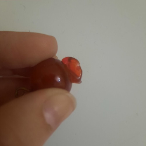 Murano glass pomegranate used for jewelry and crafts