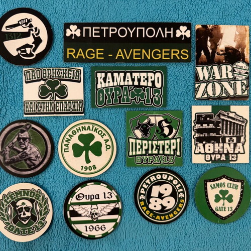 Panathinaikos magnets like new, pack of 13 pieces