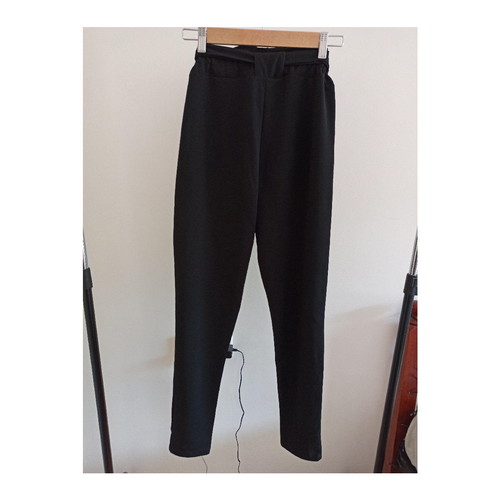 Women's fabric pants used, high-waisted paperbag style, size S