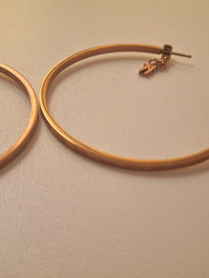 Folli Follie Rose Gold Hoop Earrings Like New
