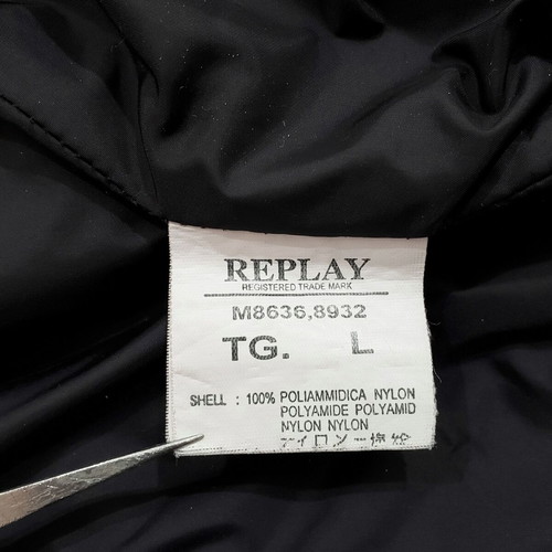 Replay Down Puffer jacket like new, men's M-L, brown and green