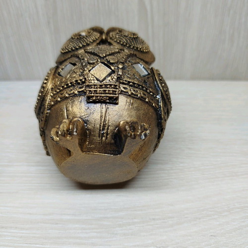 Owl statue new in antique gold tone