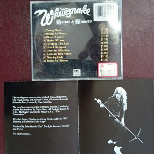 Whitesnake Ready An' Willing CD like new, metal