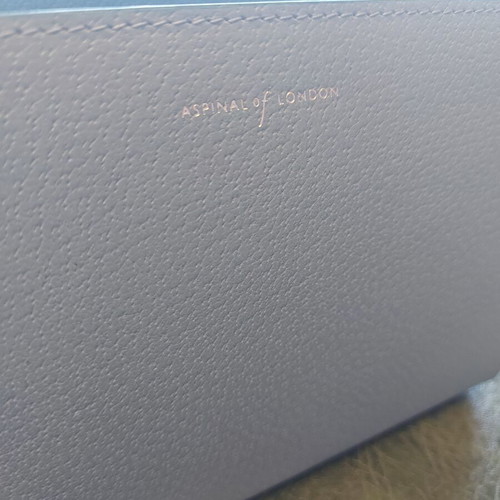 Aspinal of London leather case new turquoise
