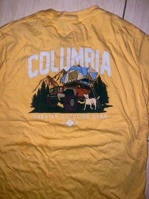 Columbia yellow T-shirt used, size M