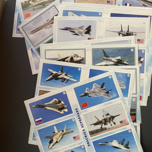 Warplanes sticker album complete, like new