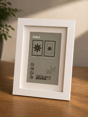 Κορνίζα IKEA Ribba 13×18 λευκή, σαν καινούργιο