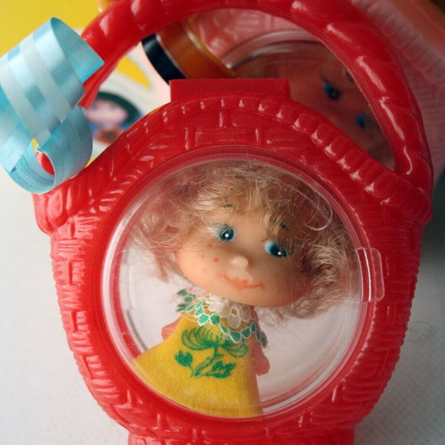 Candy Doly Toys Vintage 70's Basket Piggy Bank new, pack of 4