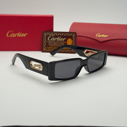 Cartier Panther Edition rectangular sunglasses new, black and white