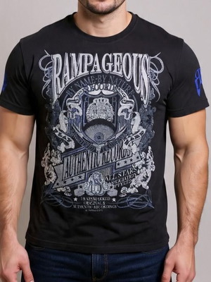 T-shirt Rampageous μέγεθος XL σαν καινούργιο, μαύρο