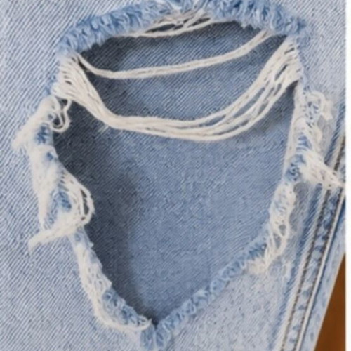 Terranova mom jeans size 38 used, light washed denim with rips