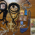 Various religious items like new