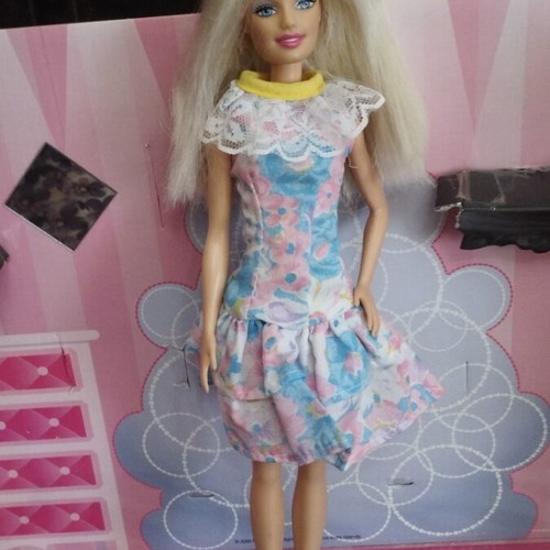 Vintage Barbie doll with vintage dress