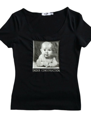 Moschino Jeans Under Construction T-shirt new, black, size M