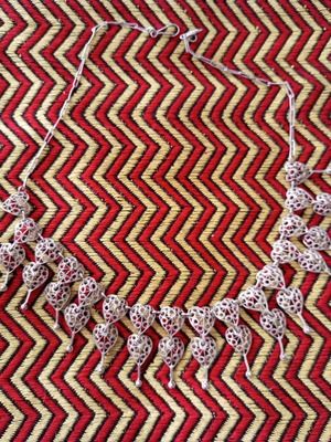 Handmade necklace of 1000 silver like new, artwork