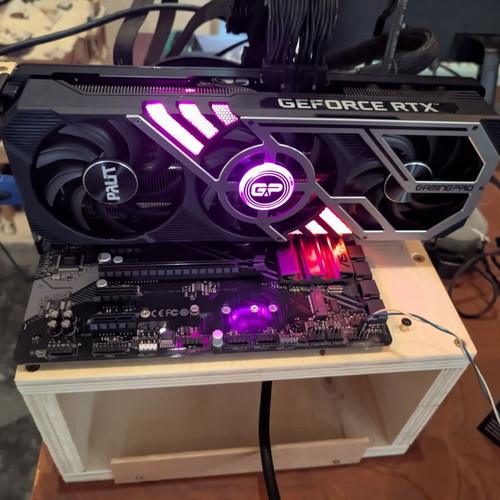 Palit GeForce RTX 3070 GamingPro 8GB LHR graphics card with RGB