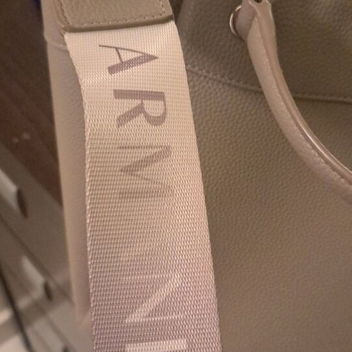 Armani Exchange large handbag in taupe color new