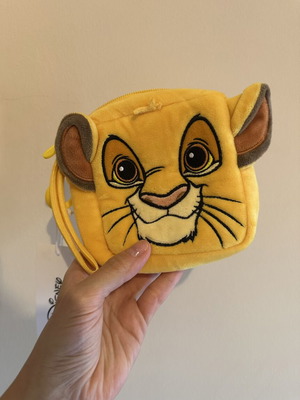 Τσαντάκι Disney Lion King καινούργιο, κίτρινο με κλιπ