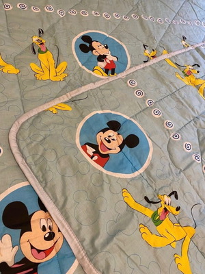 Disney children's duvet with Mickey and Pluto 160X230cm