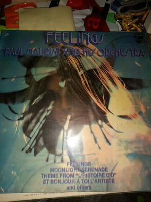 Vinyl record used, Feelings by Paul Mauriat and Albano & Romina Powen