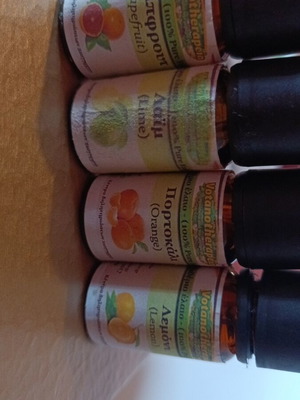 Eutheria essential oils used, grapefruit, lime, orange and lemon