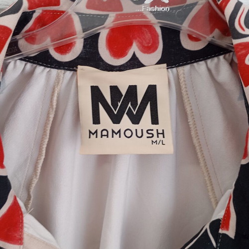 Mamoush M L dress with heart pattern