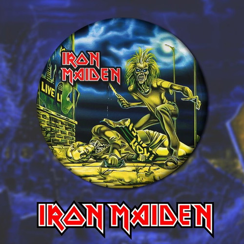 Iron Maiden pins set of 8, 3cm, high resolution, new