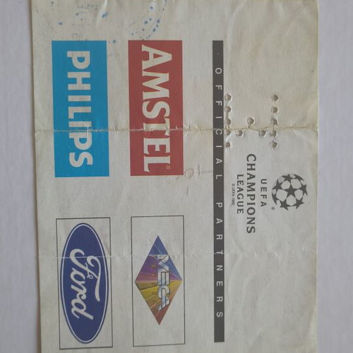 AEK Athens vs Ajax 1994 UEFA Champions League ticket