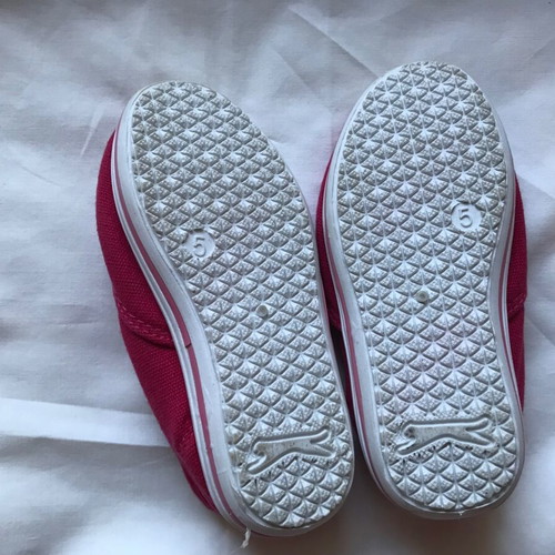 Slazenger baby canvas shoes fuchsia new EU 22 UK 5