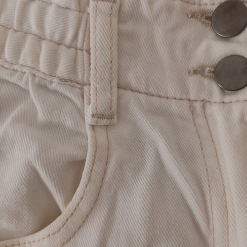 White denim pants almost new, size M