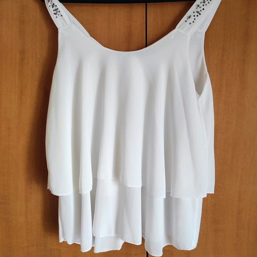 Summer tops pack of 2, sizes L and XL, white and multicolor