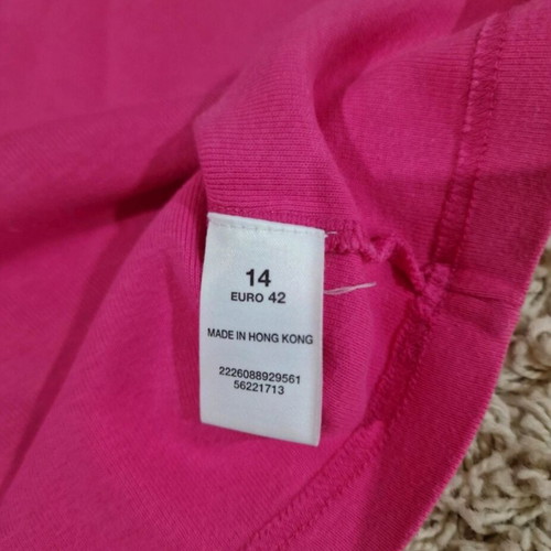 Dorothy Perkins Pink Cotton Embroidered Women Top Size M like new