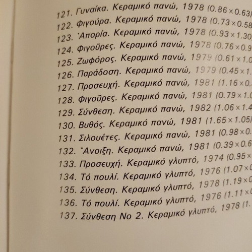 Panos Valsamakis book with 137 paintings 1982 used