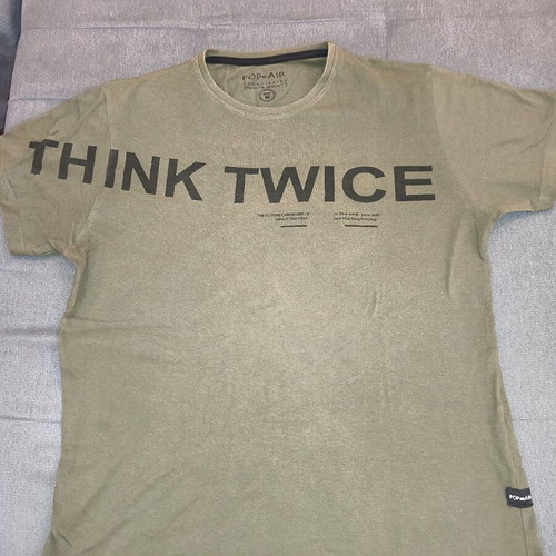 Pop Air T-shirt used, size Medium, khaki