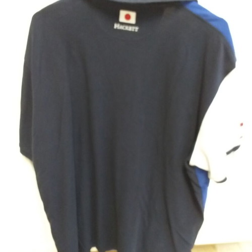 Hackett blouse like new, size XL, black and blue