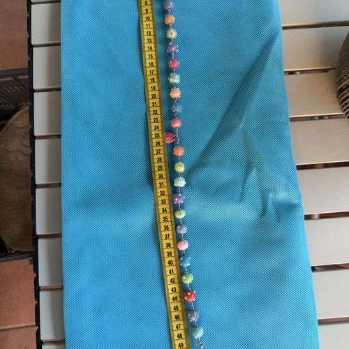 Summer colorful necklace with large beads like new