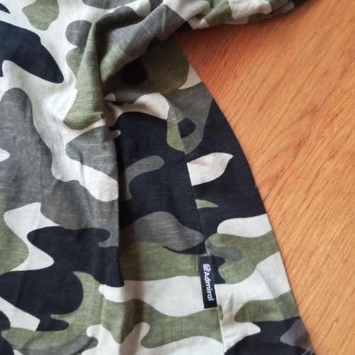 Admiral camouflage t-shirt with short sleeves like new, cotton