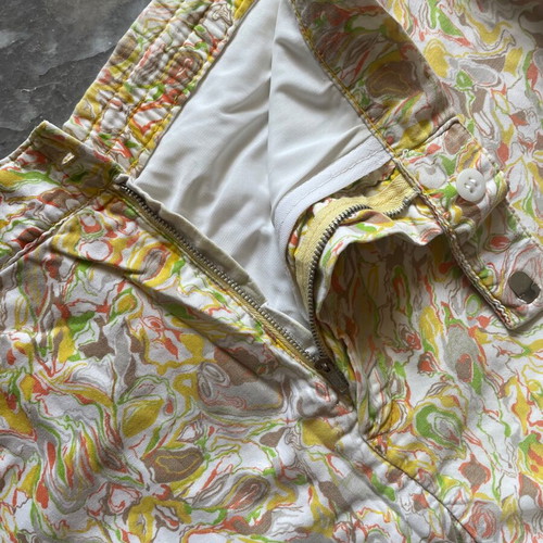 Vintage swim shorts used, multicolor, 50s-60s style