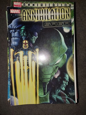 Annihilation Saga κόμικ μεταχειρισμένο, υπογεγραμμένο με COA, Scott Kolins 2007 Marvel
