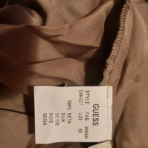 Guess silk top and gold evening Zara pullover like new size Large