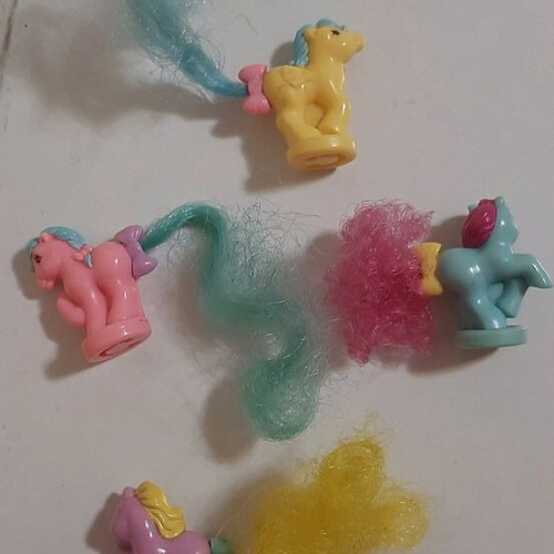 Миниатюри My Little Pony винтидж от 80-те, комплект от 4, като нови