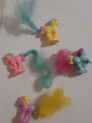 Миниатюри My Little Pony винтидж от 80-те, комплект от 4, като нови
