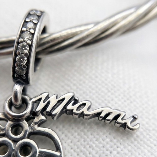Pandora Miami Dangle Charm new, colorful silver