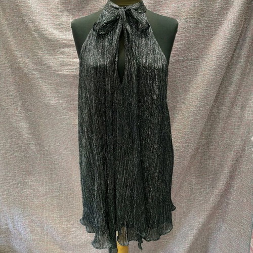Zara dress with silver thread like new, size L