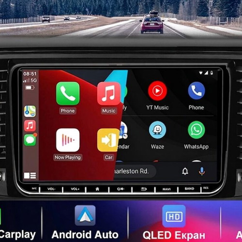 Μουλτιμέδια 9inch CarPlay για VW Golf Polo Passat Seat Skoda νέα