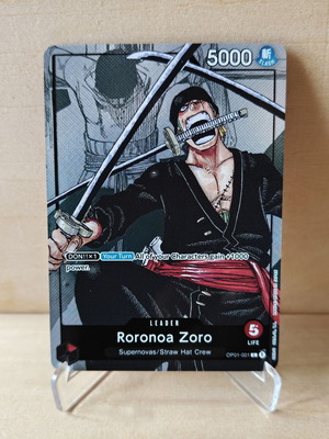 One Piece Trading Card Game Roronoa Zoro OP01-001 Leader Alt Art σαν καινούργιο