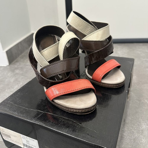 Miss Sixty high heel sandals used, size 37, beige and brown