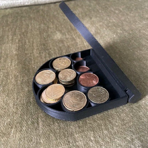 Coin case for euro coins new