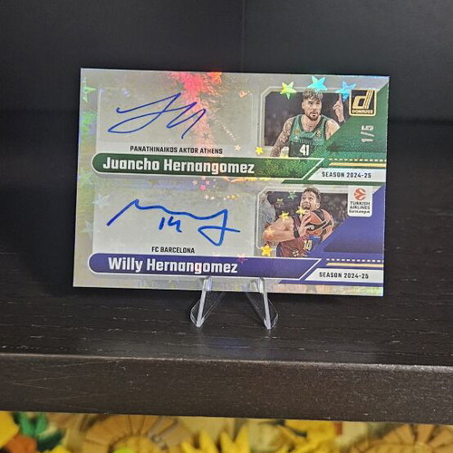 2024-25 Donruss Euroleague Juancho/Willy Hernangomez Dual Auto 1/5