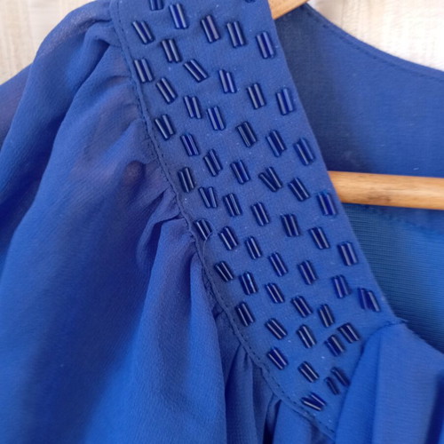 Blue dress like new, size M